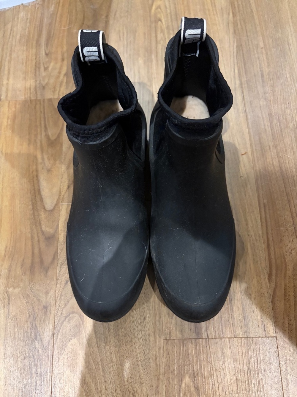 UGG Black Chelsea Rain Boots